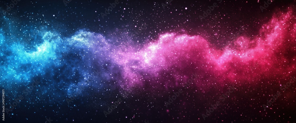 Fototapeta premium Abstract Blue, Pink, and Purple Gradient on Black, Colorful Digital Wallpaper Design, Modern Minimalist Background
