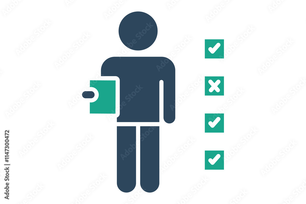 Accountability icon. solid icon style. icon related to charity. donation elements vector illustration Accountability icon. solid icon style. icon related to charity. donation elements vector illustration