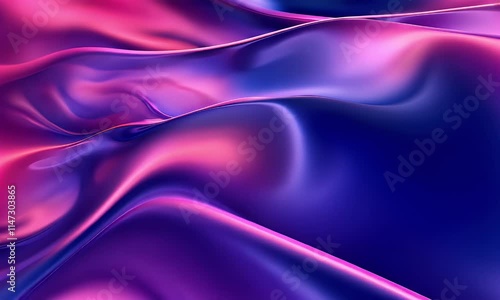 Wallpaper Mural A vibrant abstract composition of flowing fabric in shades of pink and blue. Torontodigital.ca