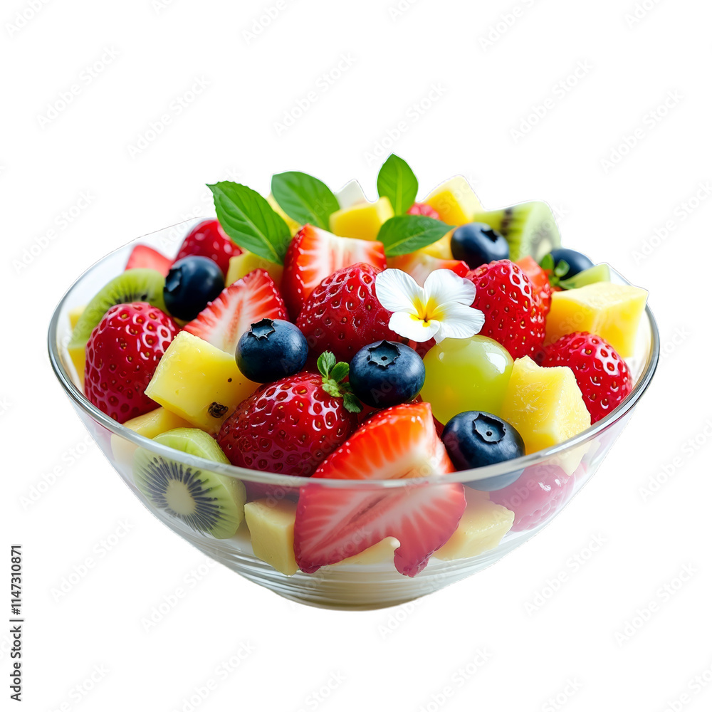 Bowl of fresh fruit with strawberries, kiwi, blueberries, raspberries mango Bowl of fresh fruit with strawberries, kiwi, blueberries, raspberries mango