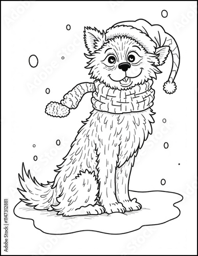 Wallpaper Mural Christmas coloring page size 8.5 x 11 Torontodigital.ca