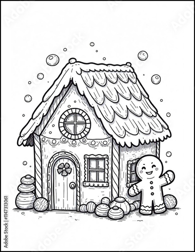 Wallpaper Mural Christmas coloring page size 8.5 x 11 Torontodigital.ca