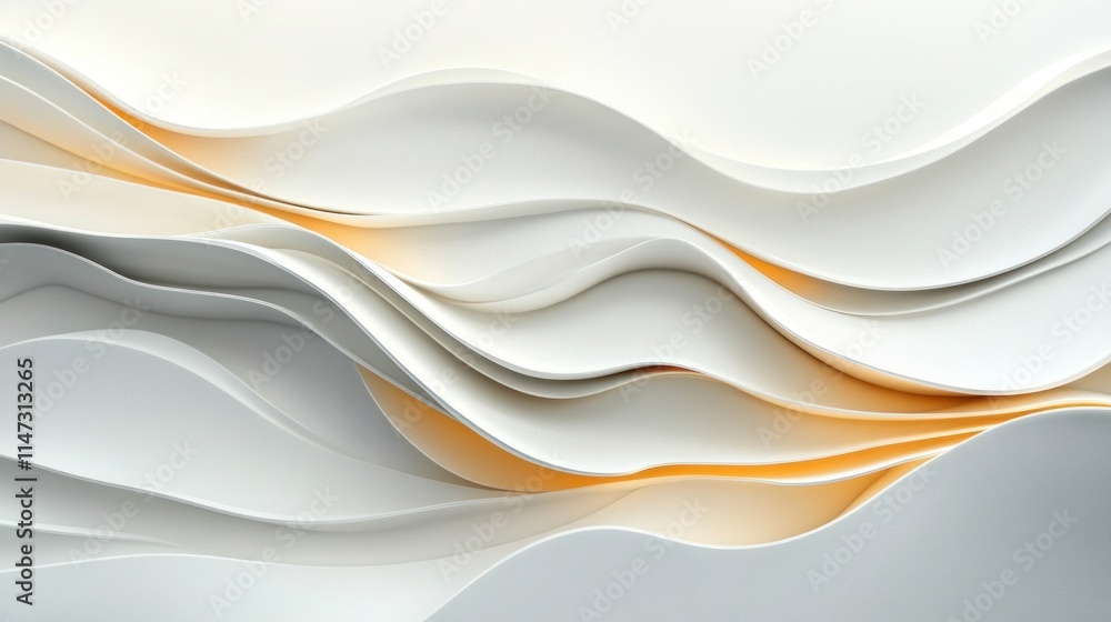 Dynamic and colorful 3D layered waves on a bright space, designed in a minimalist style perfect for brochures and marketing materials Dynamic and colorful 3D layered waves on a bright space, designed in a minimalist style perfect for brochures and marketing materials