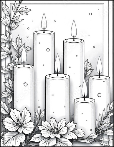 Wallpaper Mural Christmas coloring page size 8.5 x 11 Torontodigital.ca