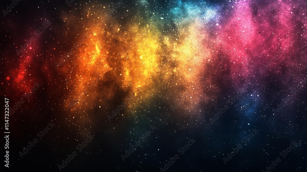 Fototapeta premium Colorful grainy gradient background. Generative AI