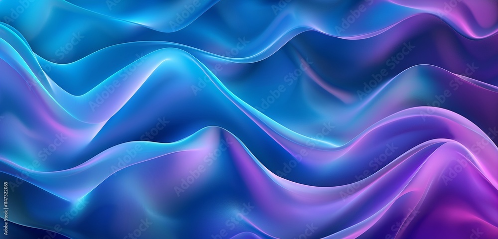 A mesmerizing digital abstract gradient wave background with vibrant shades of blue and purple, seamlessly blending into each other. The waves flow smoothly, A mesmerizing digital abstract gradient wave background with vibrant shades of blue and purple, seamlessly blending into each other. The waves flow smoothly,