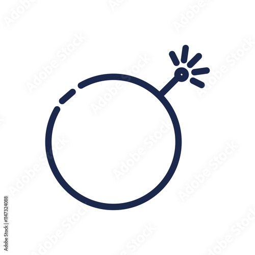  a bomb item vector icon