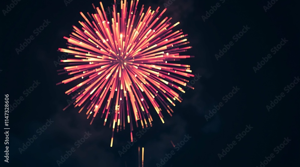 Fireworks illuminate the night sky, celebrating the New Year's eve, banner Background. Fireworks illuminate the night sky, celebrating the New Year's eve, banner Background.