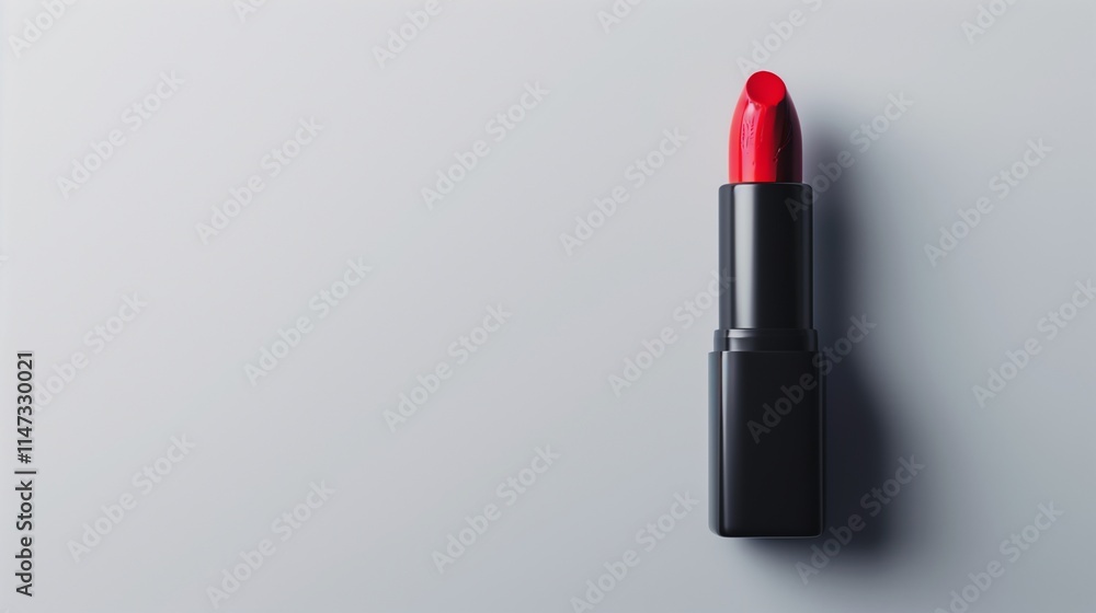 red lipstick on white background red lipstick on white background
