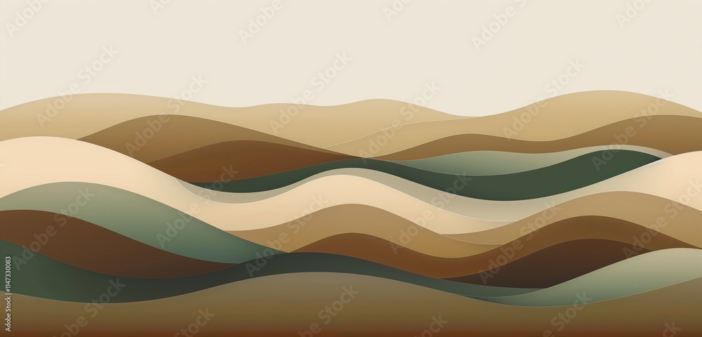 A serene digital abstract gradient wave background with earthy tones of brown, beige, and forest green. The waves move gently, evoking a natural, grounded feeling. A serene digital abstract gradient wave background with earthy tones of brown, beige, and forest green. The waves move gently, evoking a natural, grounded feeling.