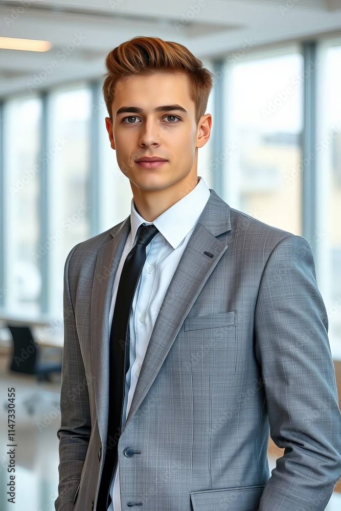 Fototapeta premium An office man