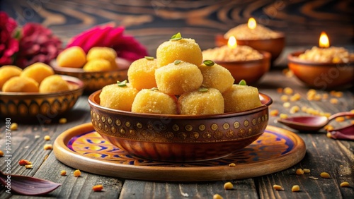 Traditional Indian sweet made with wheat flour and ghee, perfect for Diwali and Pongal festivals, Tirunelveli Halwa photo