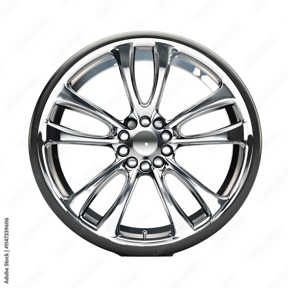 Obraz premium Car rims isolated on white background, transparent background