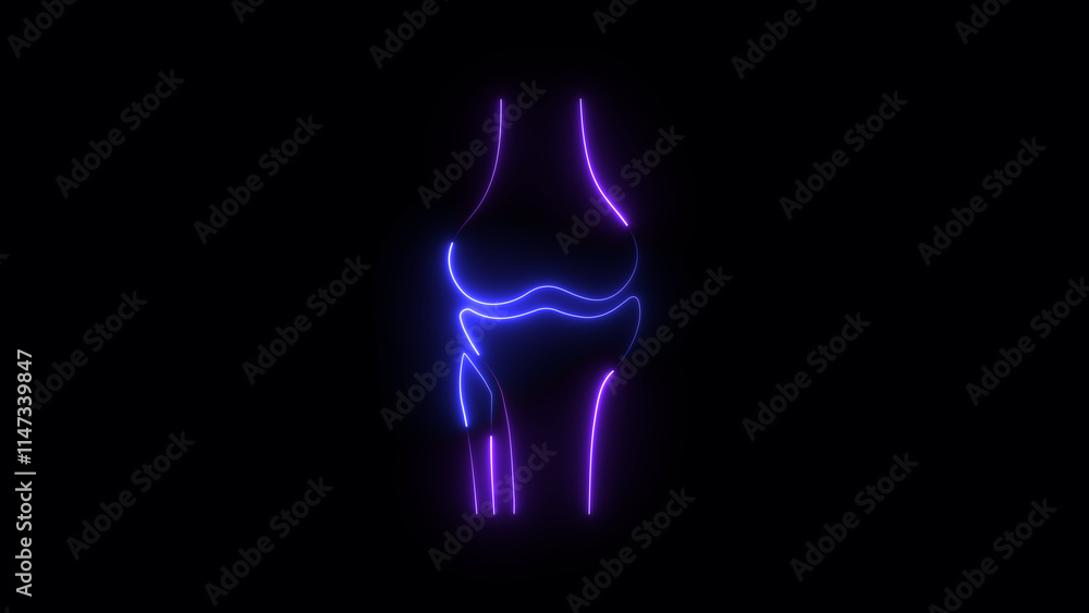 Bone icon on black background. line bones icon. Bone icon on black background. line bones icon.
