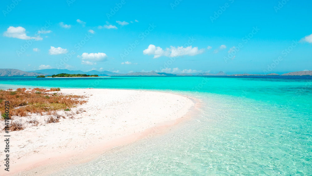 Tropical summer background turquoise sea and white sand in sunny day. summer vacation concept. Tropical summer background turquoise sea and white sand in sunny day. summer vacation concept.