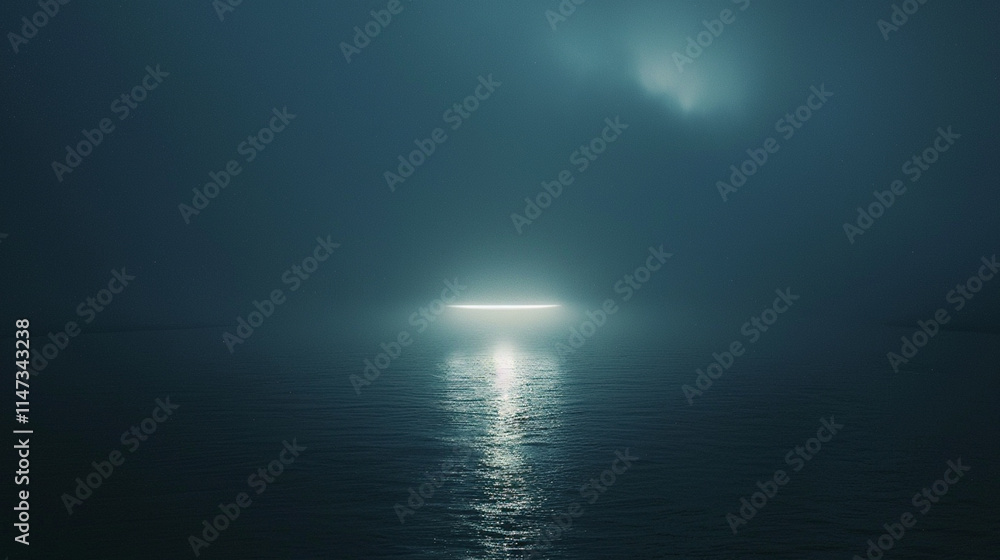 ufo over the ocean