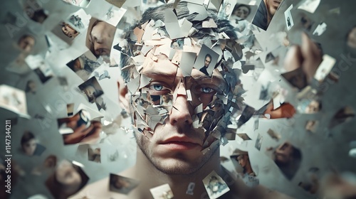 Fragmented Self: Artistic Depiction of Inner Turmoil