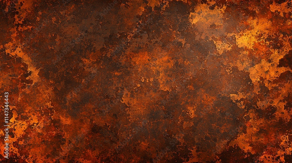 Textured Background of Rusty Metal Surface with Warm Hues of Orange, Brown, and Earth Tones for Creative Design Projects and Artistic Use Textured Background of Rusty Metal Surface with Warm Hues of Orange, Brown, and Earth Tones for Creative Design Projects and Artistic Use