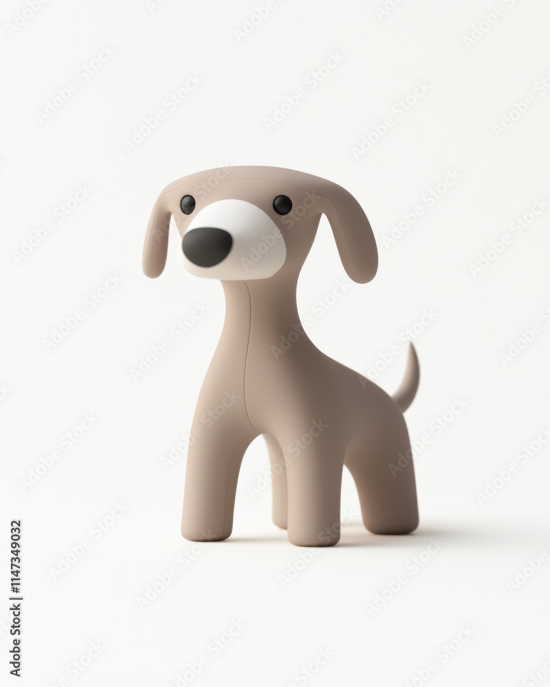 Stylized greyhound figurine modern design art display minimalist environment front view contemporary concept Stylized greyhound figurine modern design art display minimalist environment front view contemporary concept