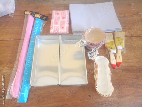 bride and groom on wedding dress