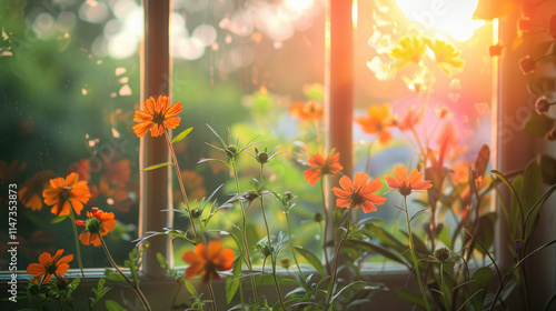 meadow with flowers