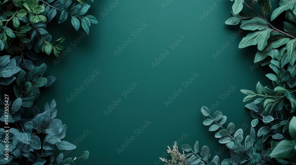 Deep forest green background with smooth matte finish Deep forest green background with smooth matte finish