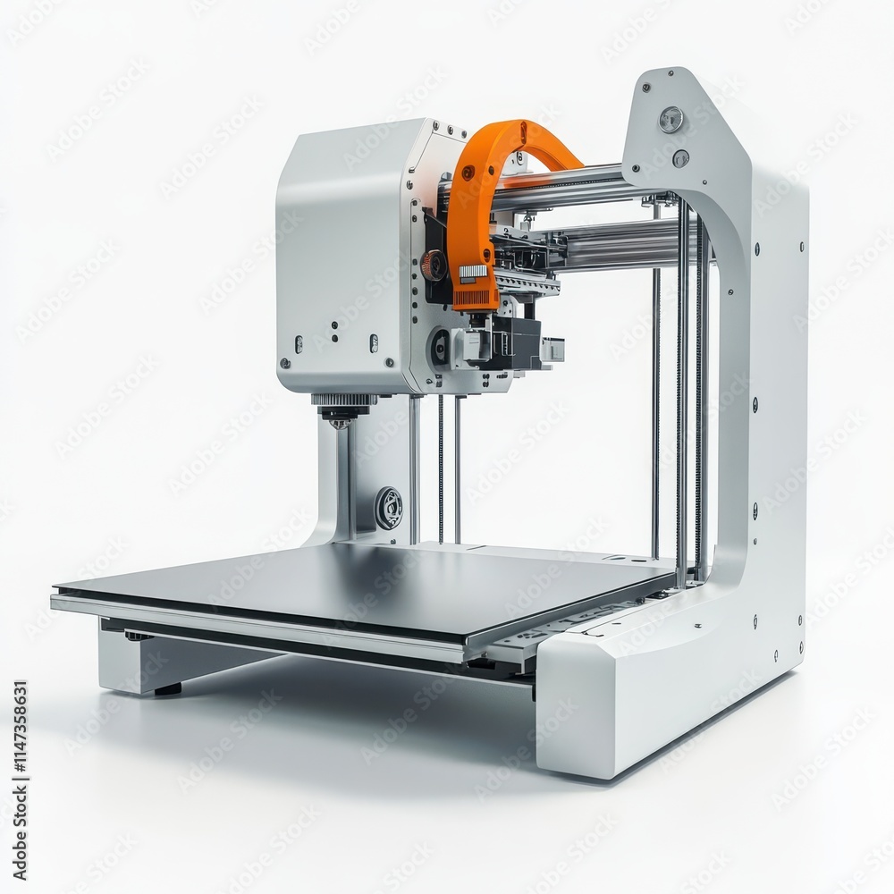 3D Printer Isolated and White Background 3D Printer Isolated and White Background
