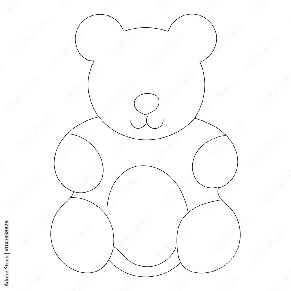 Obraz premium a doll theme line art