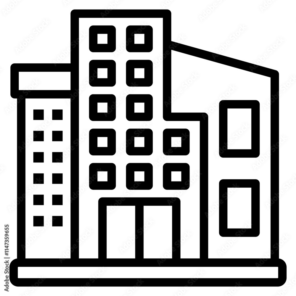 Office Building Icon Element For Design Office Building Icon Element For Design
