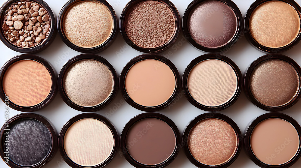 Exploring Pressed Powder Makeup Collection Closeup Exploring Pressed Powder Makeup Collection Closeup