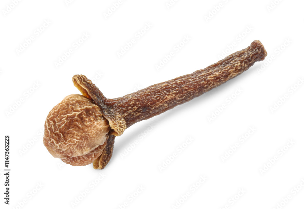 Fototapeta premium Aromatic spice. Dry clove bud isolated on white, top view