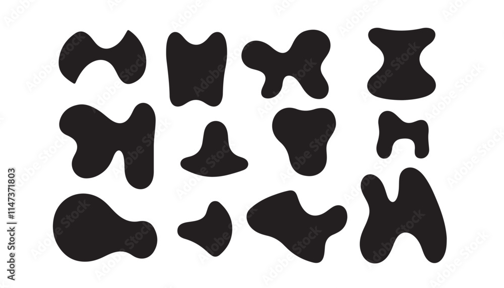 Modern Vector Organic Design Shapes Collection Modern Vector Organic Design Shapes Collection