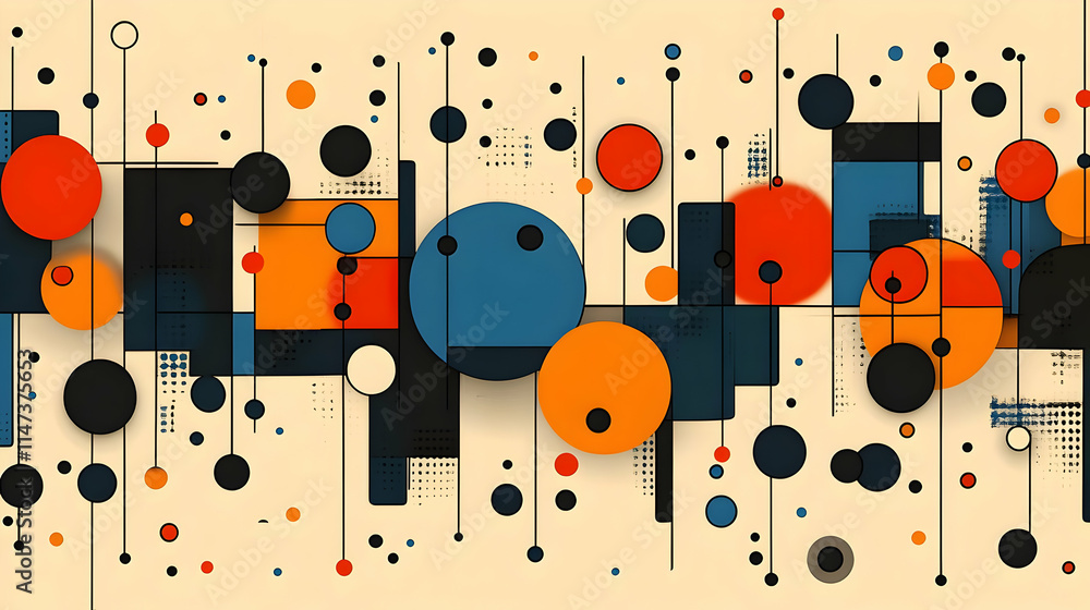 Abstract Shapes Connect with Lines and Dots Dynamically Abstract Shapes Connect with Lines and Dots Dynamically
