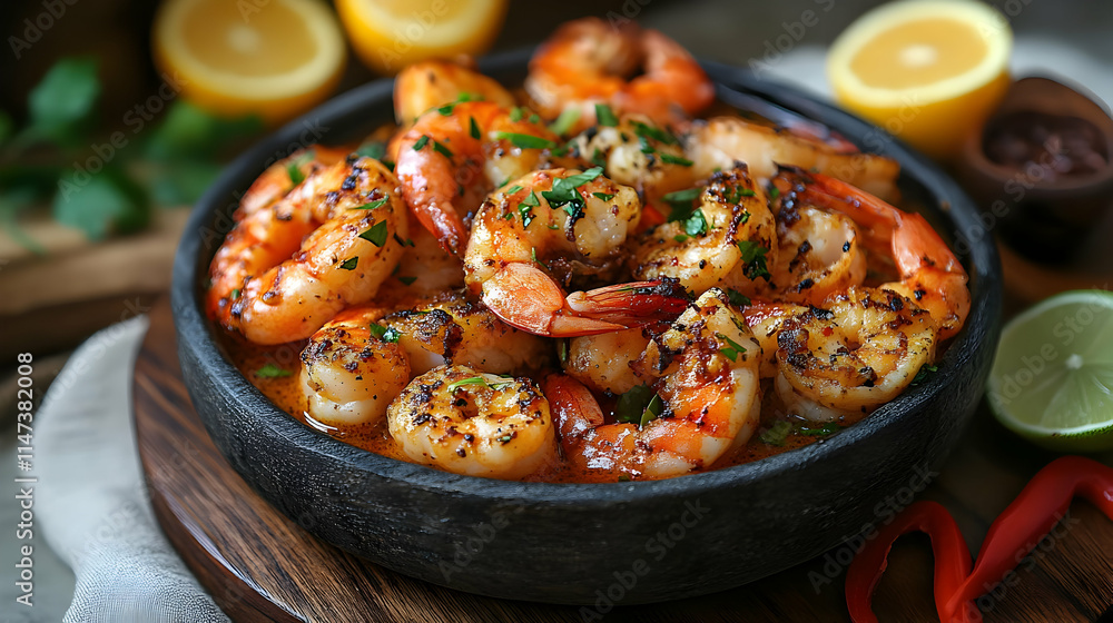 Grilled Shrimp Sizzles Deliciously with Herbs and Spices Grilled Shrimp Sizzles Deliciously with Herbs and Spices