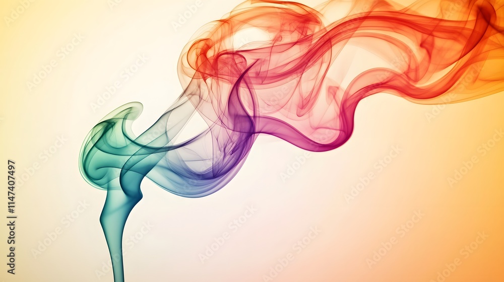 Flowing colorful smoke art abstract background digital illustration creative design vibrant colors aesthetic concept Flowing colorful smoke art abstract background digital illustration creative design vibrant colors aesthetic concept
