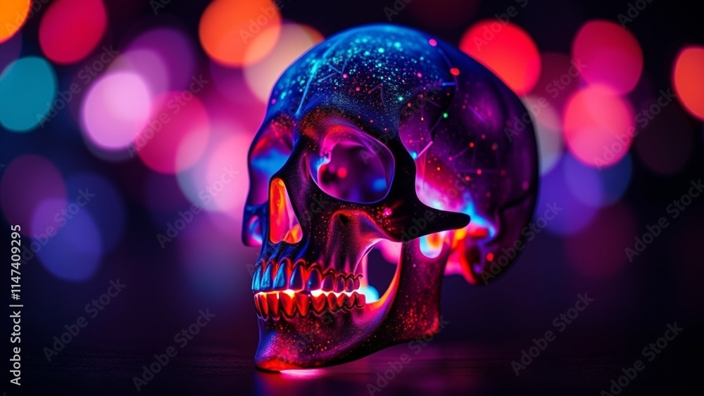 the angle skull model in open the mouth pose isolated on white background the angle skull model in open the mouth pose isolated on white background