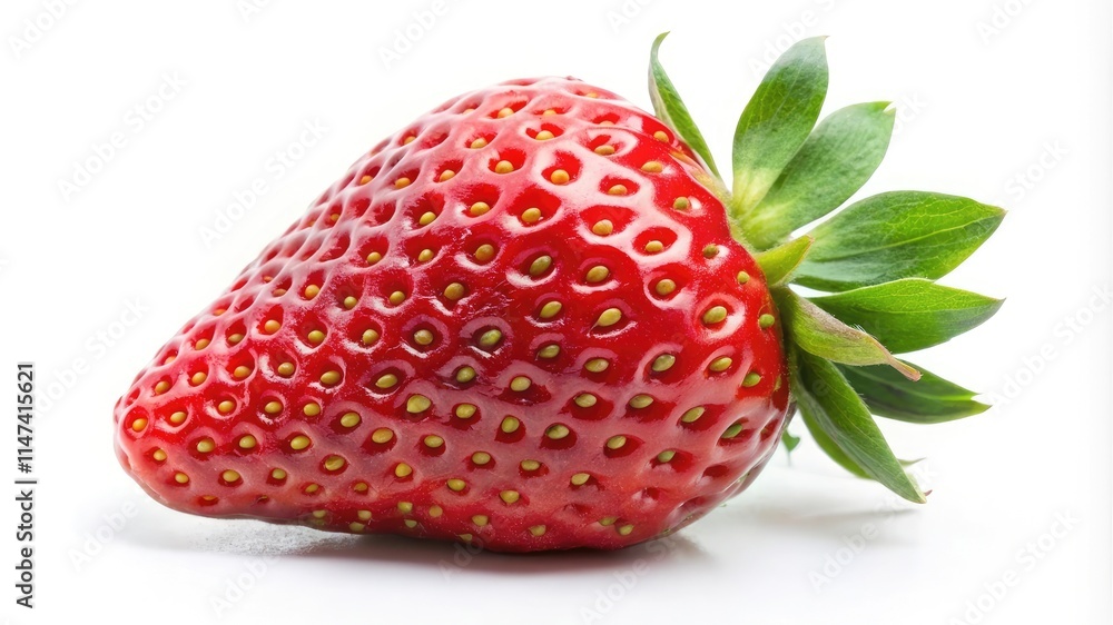 Fresh ripe strawberry isolated on white background Fresh ripe strawberry isolated on white background