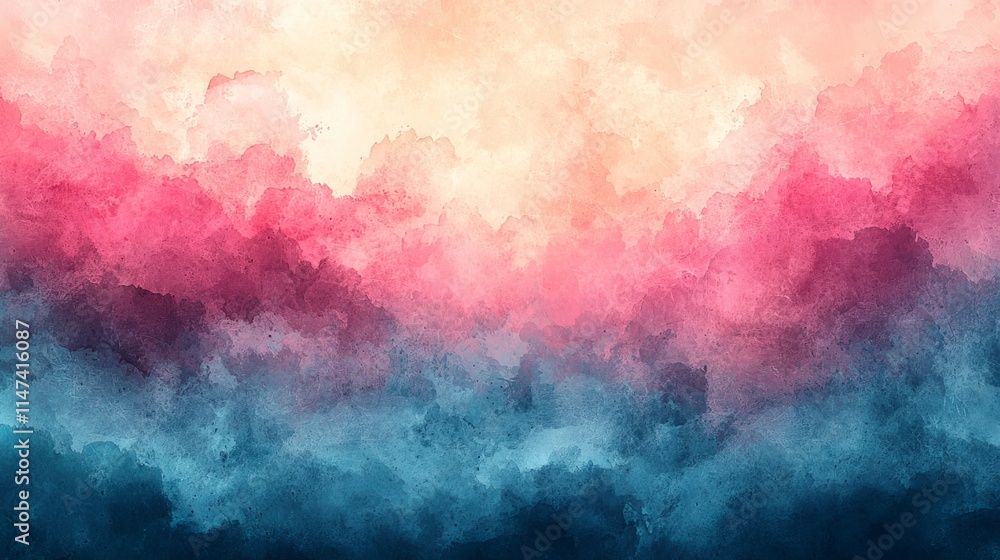 Obraz premium Soft Pink Abstract Watercolor Gradient Background