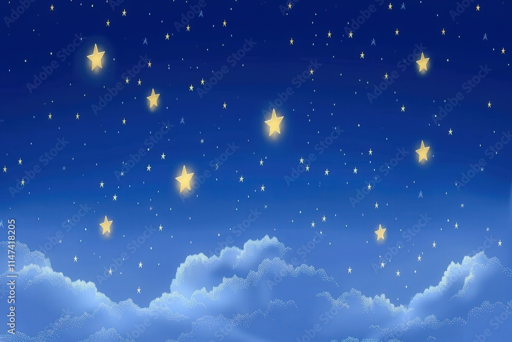 Night sky starlit event magical landscape digital art serene atmosphere dreamy viewpoint Night sky starlit event magical landscape digital art serene atmosphere dreamy viewpoint