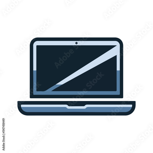 laptop computer with screen icon