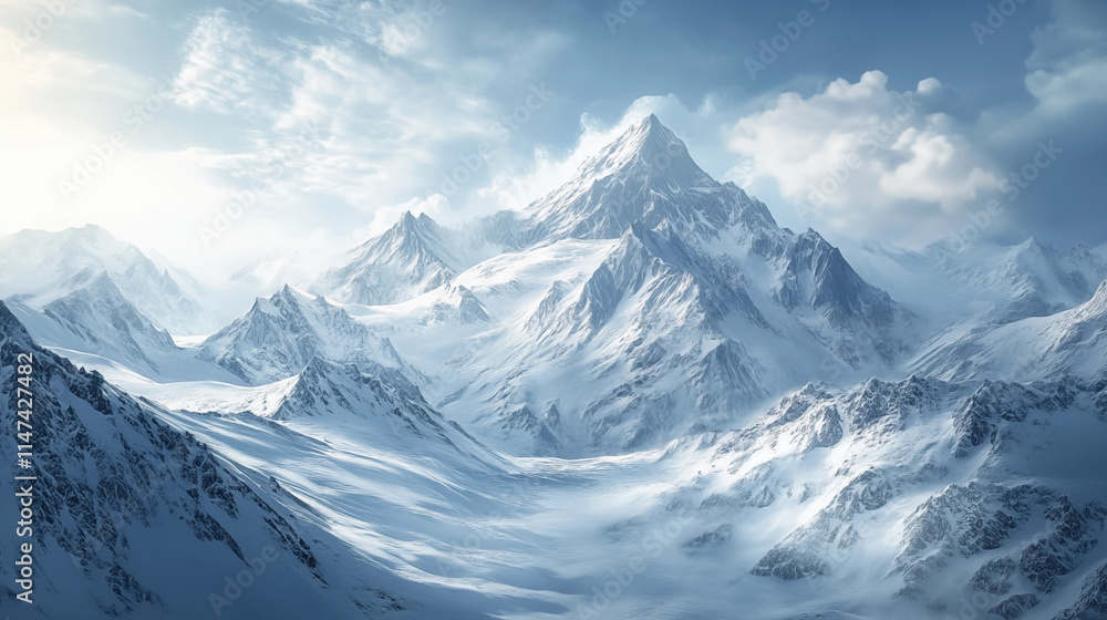 Beautiful winter snow mountain scenery
Beautiful winter snow mountain scenery
