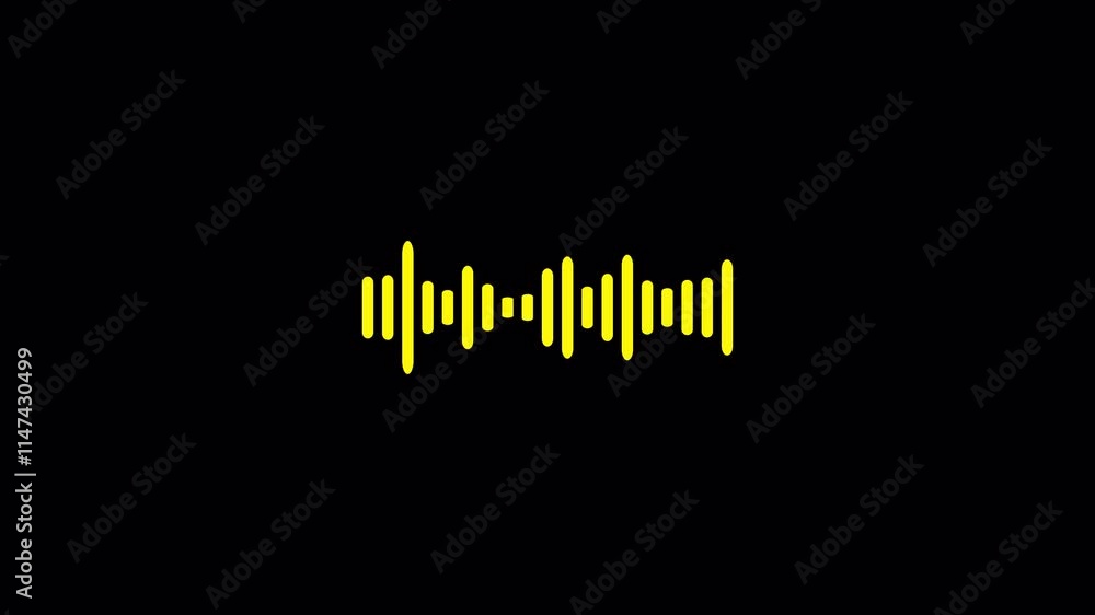 Audio sound waveform animation, Animated sound waveform spectrum with transparent background, Sound audio equalizer animation, Speech wave, sound wave,  Audio spectrum
