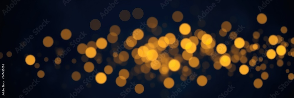 Abstract dark blue and gold particle background with Christmas golden light bokeh, shining particles on navy blue, gold foil texture, festive holiday concept Abstract dark blue and gold particle background with Christmas golden light bokeh, shining particles on navy blue, gold foil texture, festive holiday concept