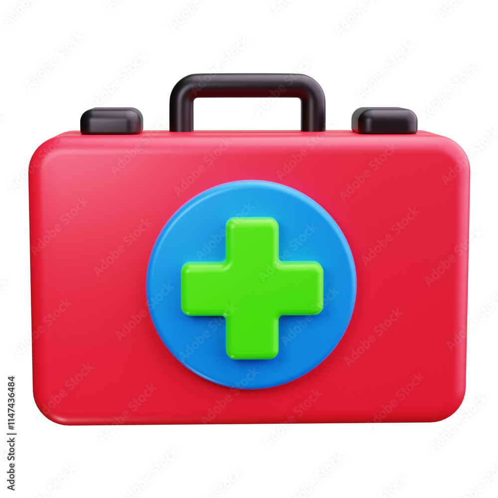 Obraz premium emergency 3d render icons