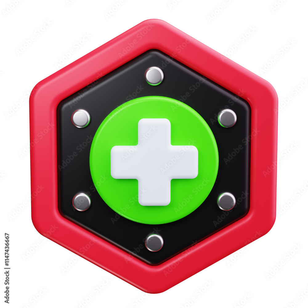 Fototapeta premium healthcare 3d render icons