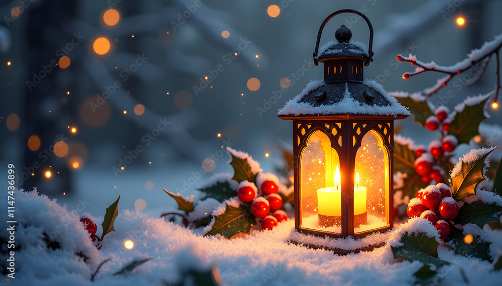 Glowing Winter Lantern Glowing Winter Lantern