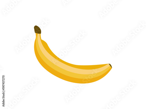 realistic banana fruit vector isolated on white 