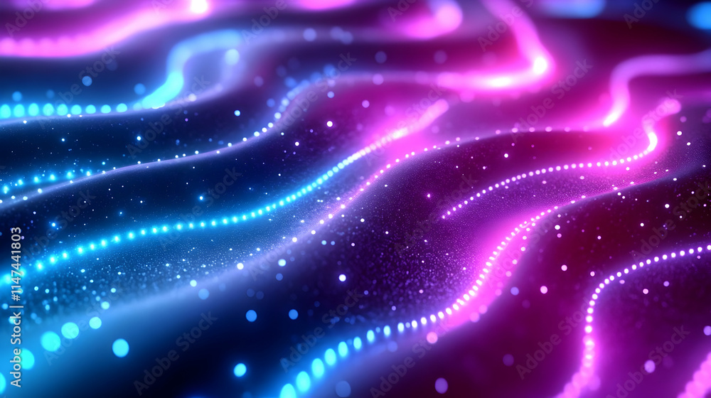 Abstract Waves of Light Flow Dynamically in Vivid Hues Abstract Waves of Light Flow Dynamically in Vivid Hues