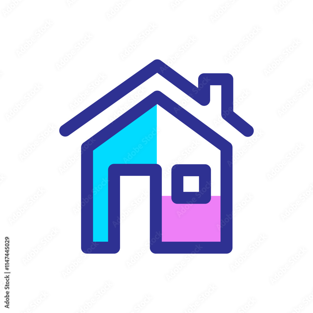 Simple House Logo. House Logo Icon Symbol Vector Design Template Simple House Logo. House Logo Icon Symbol Vector Design Template