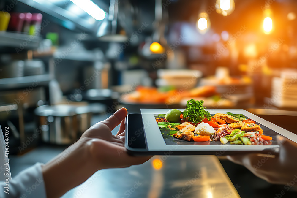 Digital Food Ordering in a Restaurant Kitchen